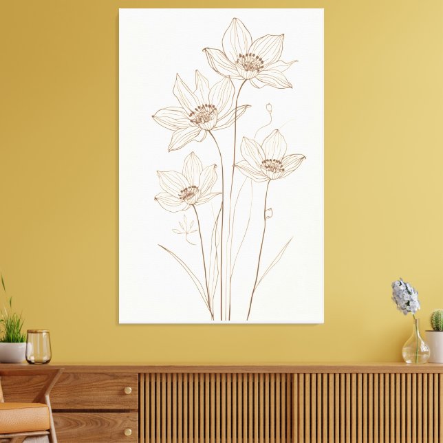 Gespannter Leinwanddruck (Insitu (Wohnzimmer))