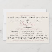 Gespeicherte Sacrament Religious Invitation (Pink)