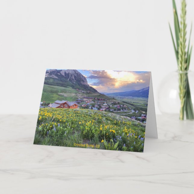 Gespeicherter Butte, CO-Foto Dankeskarte (Vorderseite)