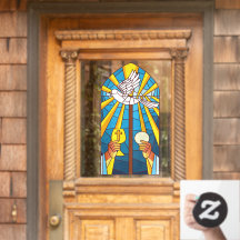 Gespeichertes Glas Heilige Masse Host und Chalice