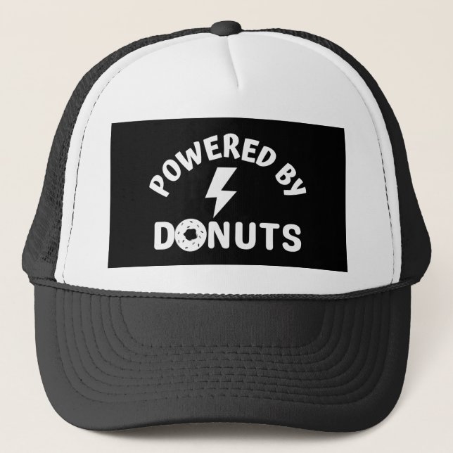 gespeist von Donuts Truckerkappe (Vorderseite)