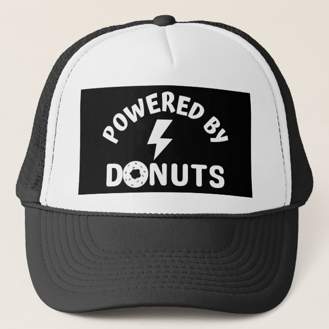 gespeist von Donuts Truckerkappe (Vorderseite)