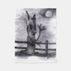 "Gespenst-Baum " Fleecedecke