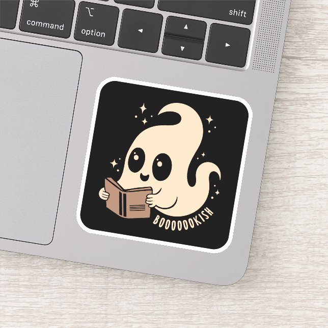 Gespenst buchen aufkleber (Detail)