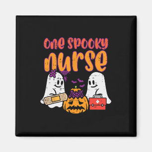 Gespenster eine Spooky Nurween Nurse Fall Scrub Magnet
