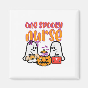 Gespenster eine Spooky Nurween Nurse Fall Scrub Magnet