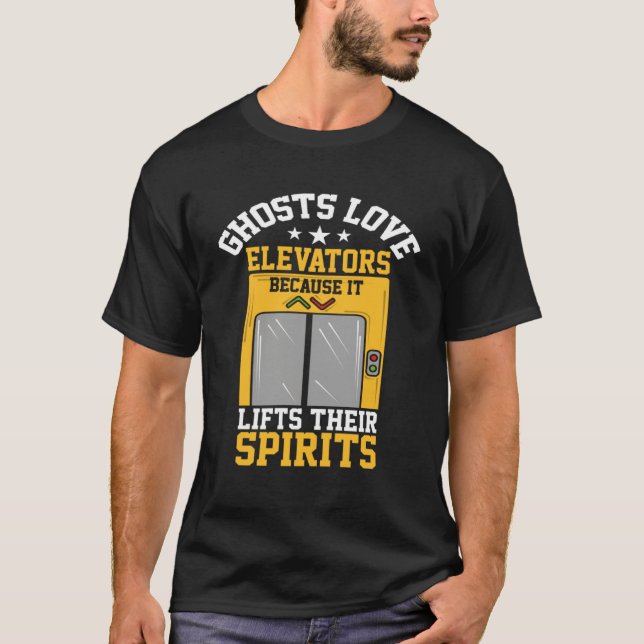 Gespenster Liebe Aufzüge, weil sie ihren Geist heb T-Shirt (Vorderseite)