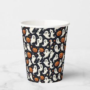 Gespenster und Jack o'Lanterns Pappbecher