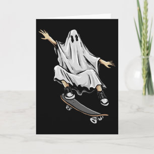 Gespenstisch fahrende Skateboard-Geschenke Lustige Karte