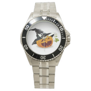 Gespenstisch schickes Halloween-Edelstahl-Armband Armbanduhr