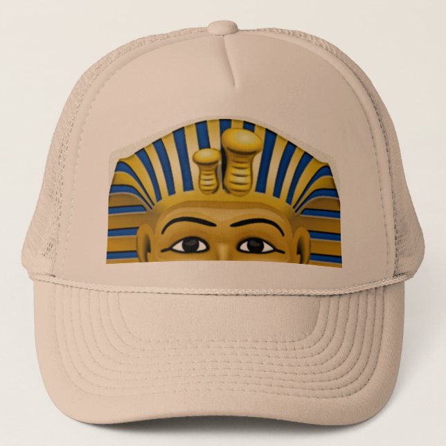 Gespenstische Augen von König Tut Mask Costume Hat Truckerkappe (Vorderseite)