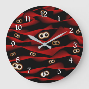 Gespenstische Augen-Wanduhr Große Wanduhr