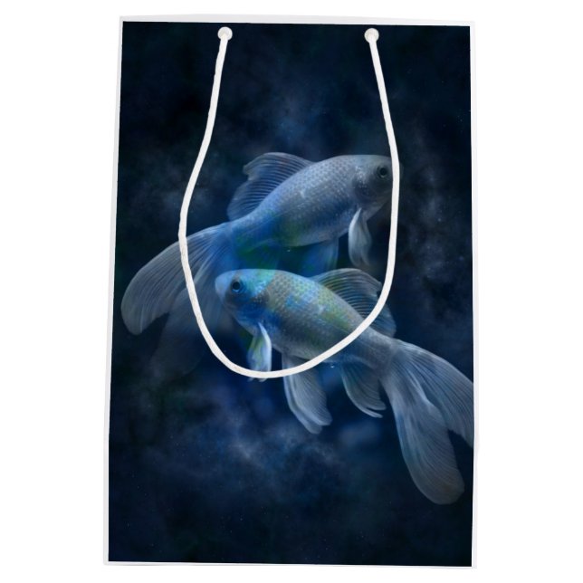 Gespenstische Fische Mittlere Geschenktüte (Rückseite)