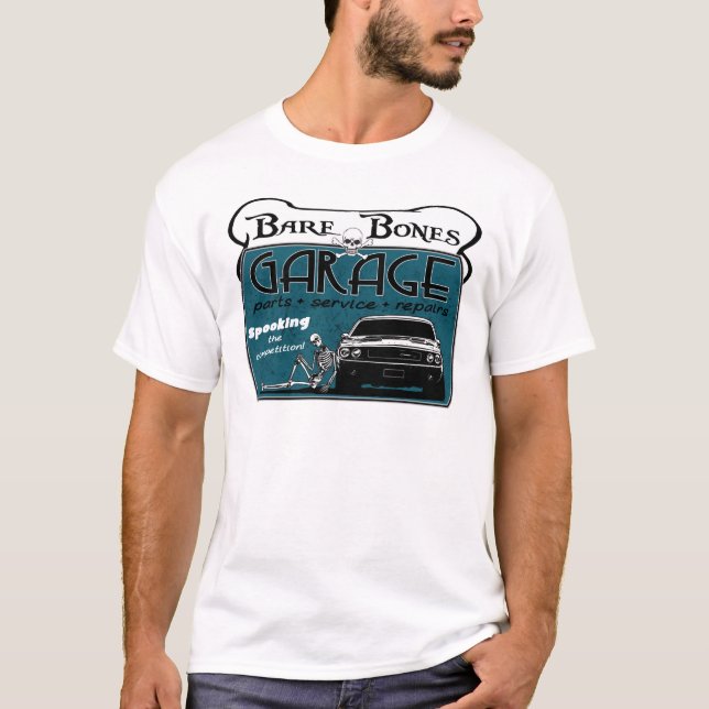 Gespenstische Garage T-Shirt (Vorderseite)