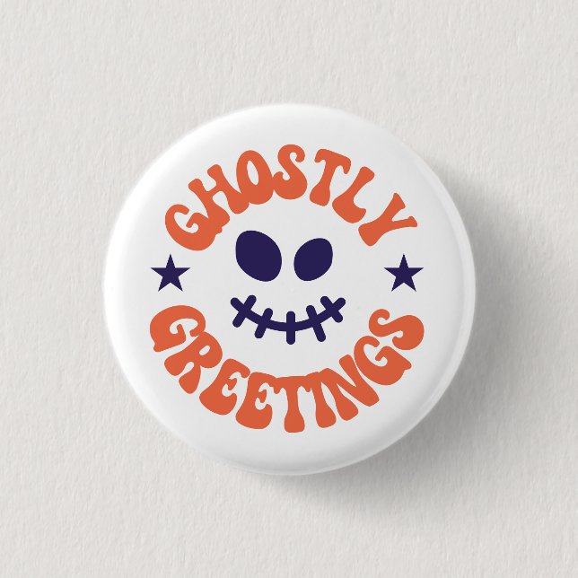 gespenstische Grüße Button (Vorderseite)