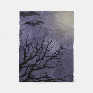 Gespenstische Halloween-Drucke Fleecedecke