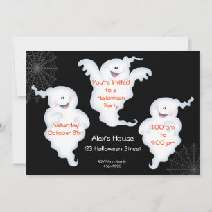 Gespenstische Halloween-Einladung Einladung
