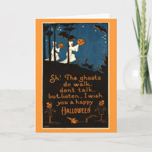 Gespenstische Halloween-Karte Karte