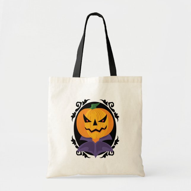 Gespenstische Halloween-Kürbislaterne-Trick-oder Tragetasche (Vorne)