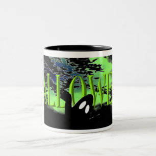 Gespenstische Halloween-Tasse Zweifarbige Tasse