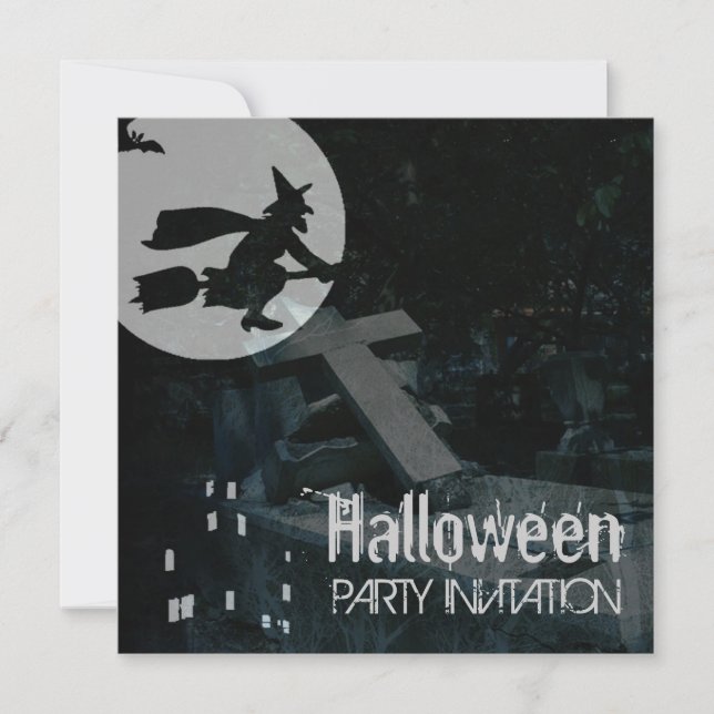 Gespenstische NachtHalloween-Party-Einladung Einladung (Vorderseite)
