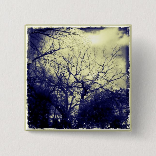 Gespenstischer Knopf des Baum-3 Button (Vorderseite)