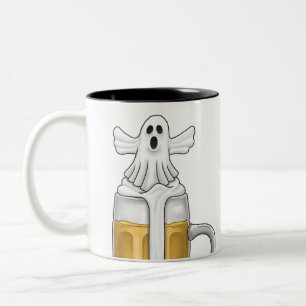 Gespenstischer weißer Geist Zweifarbige Tasse