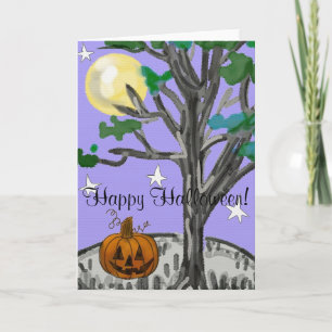 Gespenstisches glückliches Halloween Karte