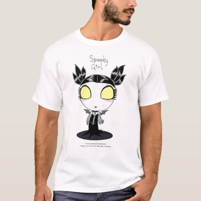 "Gespenstisches Mädchen-" Kleid T-Shirt (Vorderseite)
