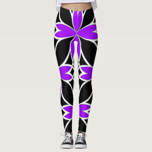 Gespiegeltes Keltisch ( Violett invertiert ) Leggings