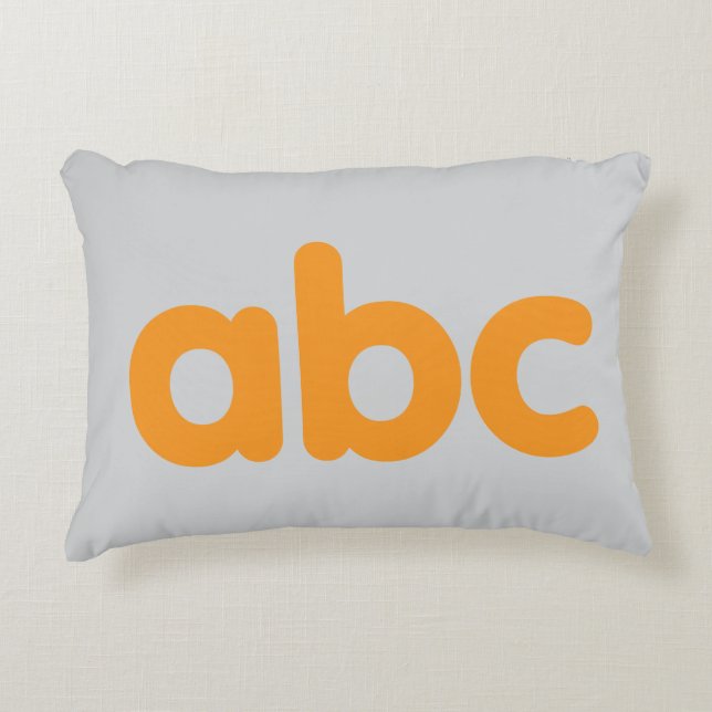 Gespielt primäres ABC-Kissen Dekokissen (Vorderseite)