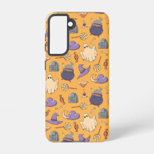 Gespielte Halloween-Geister und Hexen-Muster Samsung Galaxy Hülle
