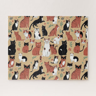 Gespielte Katzen im Hintergrund