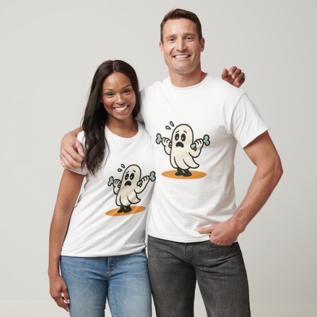 Gespielter Geist mit Muskelknochen T-Shirt (Unisex)
