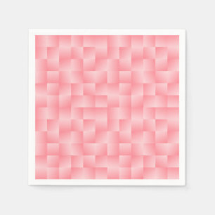 Gesponnene Satin-Bänder - Muschelrosa Serviette