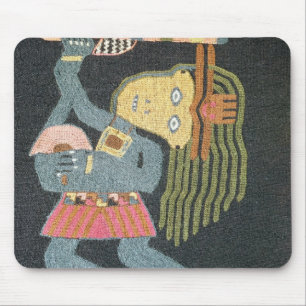 Gesponnener Wolletänzer mit Taktstock, Paracas Mousepad