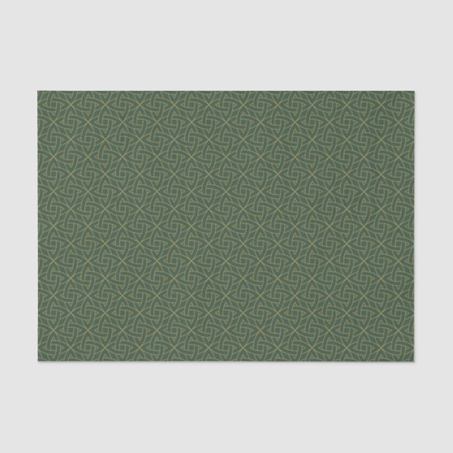 Gesponnenes keltisches Knoten-Muster Seidenpapier (Vorderseite)