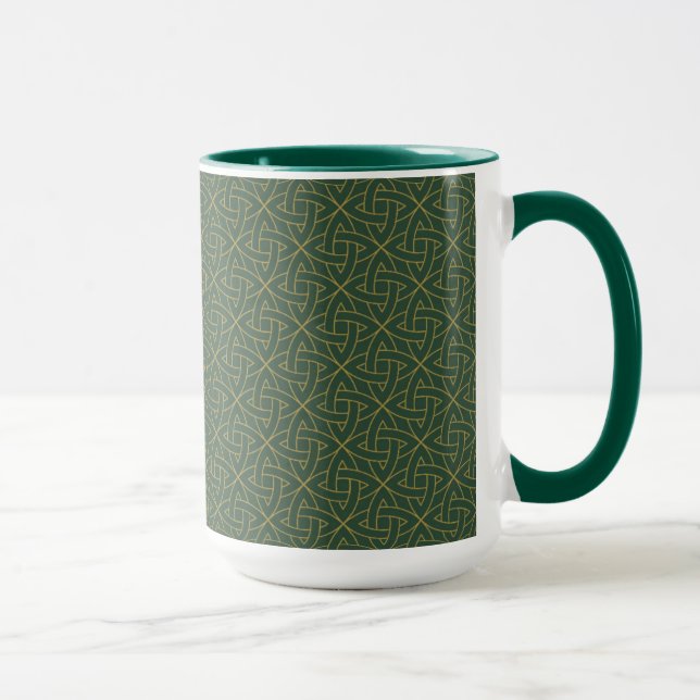 Gesponnenes keltisches Knoten-Muster Tasse (Rechts)