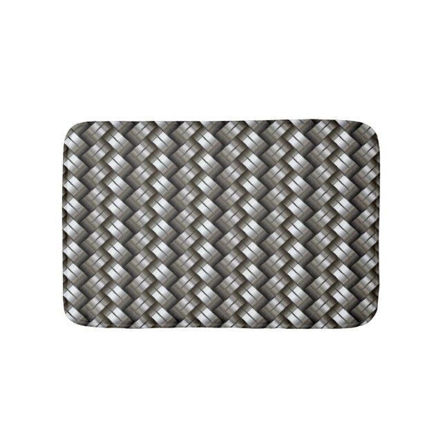 Gesponnenes Metallmuster Badematte (Vorderseite)