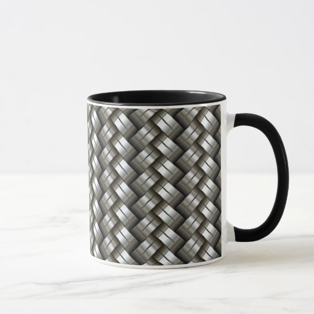 Gesponnenes Metallmuster Tasse (Rechts)