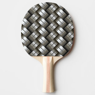 Gesponnenes Metallmuster Tischtennis Schläger