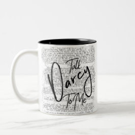 Gespräch Darcy zu mir Zweifarbige Tasse