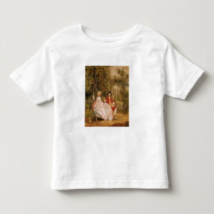 Gespräch in einem Park, Porträt des Künstlers u Kleinkind T-shirt