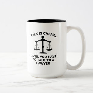 Gespräch ist billig zweifarbige tasse