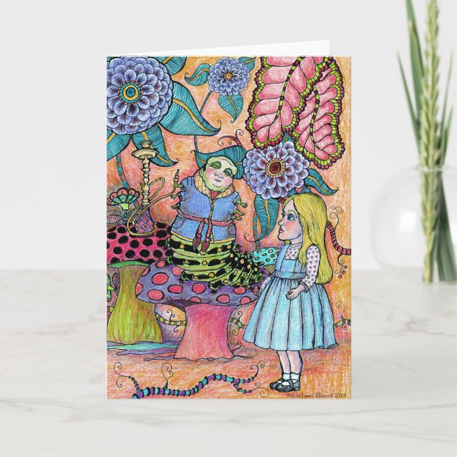 Gespräch mit einer Raupe Karte (Vorderseite)