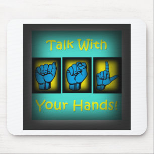 Gespräch mit Ihren Händen (2) Mousepad