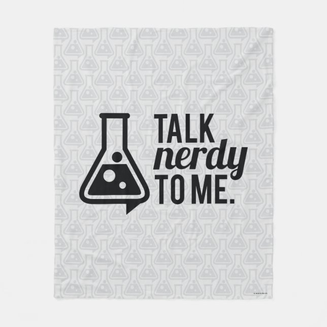 Gespräch Nerdy Fleecedecke (Vorderseite)