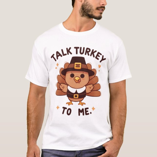 Gespräch Türkei mit mir Funny Erntedank T-Shirt (Vorderseite)