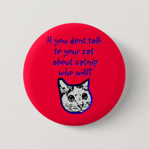 Gespräch zu Ihrer Katze über Katzenminze Button