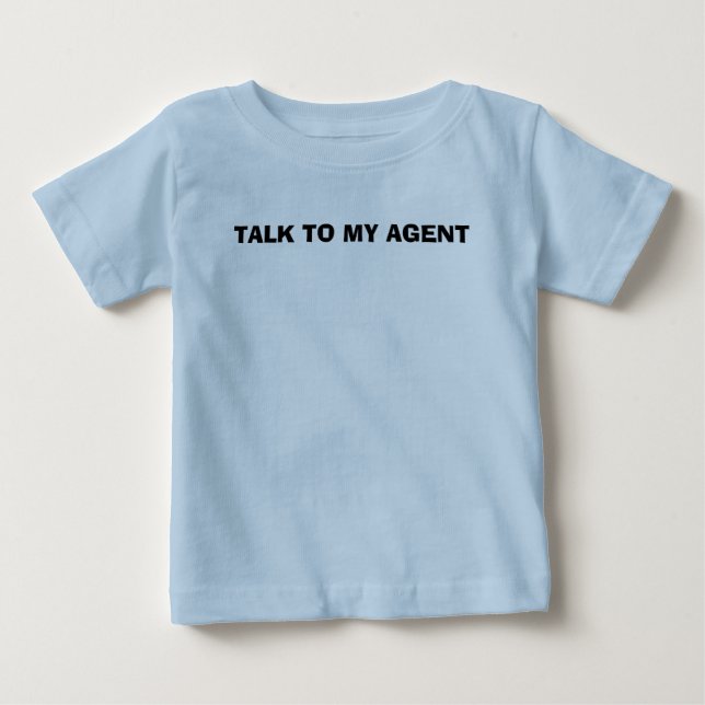 GESPRÄCH ZU MEINEM AGENTEN BABY T-SHIRT (Vorderseite)